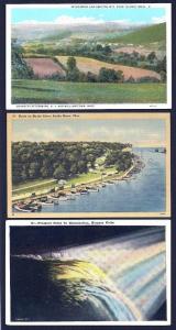 Twelve (12) different 1940's (or earlier) postcards UNUSED