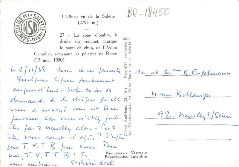 BR18450 L Obiou vu de la Salette  france