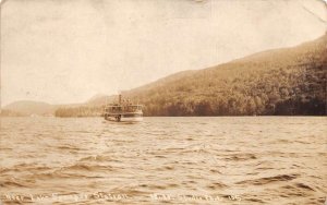 Blodgett Landing New Hampshire Lake Sunapee Station Steamer Real Photo AA64709