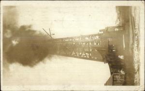 Burkburnett TX Shooting Oil Well 1919 Used Real Photo Postcard