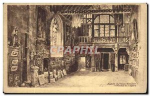 Postcard Old Honfleur Interior of the Church