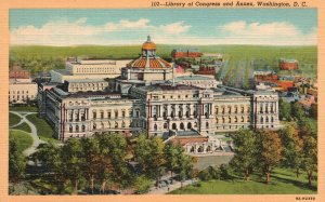 Vintage Postcard The Library of Congress & Annex Building Washington D.C.