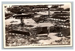 Vintage 1948 RPPC Postcard Vanport Flood Destruction Vanport Oregon
