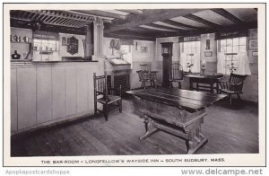 Massachusetts South Sudbury The Barroom Longfellows Wayside Inn 1934