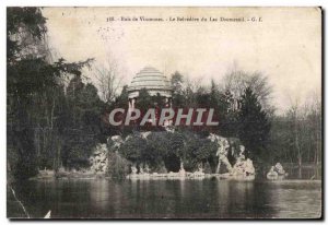 Postcard Old Wood Vincennes Belvedere and Lake Daumesnil