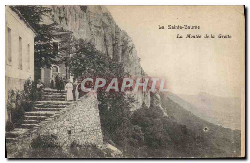 Old Postcard La Sainte Baume La Montee de la Grotte