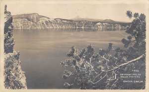 Crater Lake real photo - Crater Lake, Oregon OR  