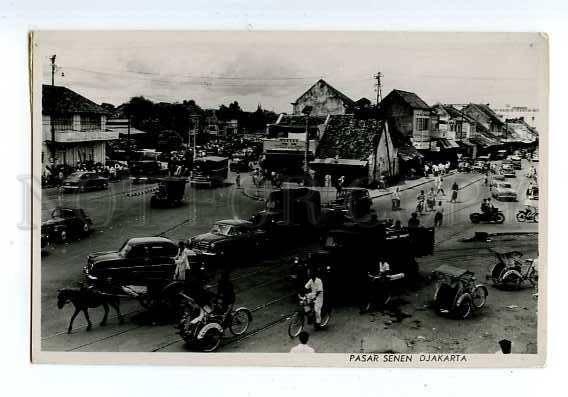 126612 INDONESIA Pasar Senen DJAKARTA Vintage photo postcard