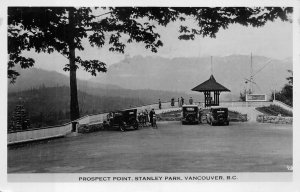RPPC PROSPECT POINT STANLEY PARK VANCOUVER BRITISH COLUMBIA CANADA POSTCARD 1936