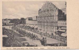 LP46      Postcard, India,  Jaipur, State Procession near 