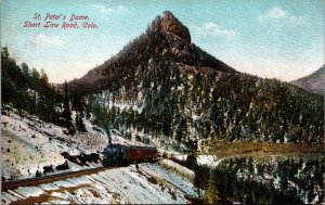 Postcard St. Peter's Dome in Short Line Road, Colorado