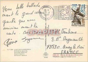 Postcard Modern Valls Andorra Various aspects of