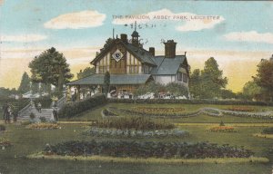 LEICESTER, ABBEY PARK, THE PAVILION - Vintage POSTCARD