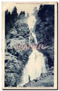 Surroundings of & # 39 Uriage les Bains - La Cascade Old Postcard - air