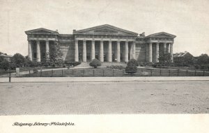 Vintage Postcard 1900's Ridgeway Library Building Philadelphia Pennsylvania PA