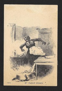 VICTORIAN TRADE CARDS (2) Black Woman Child & Flour