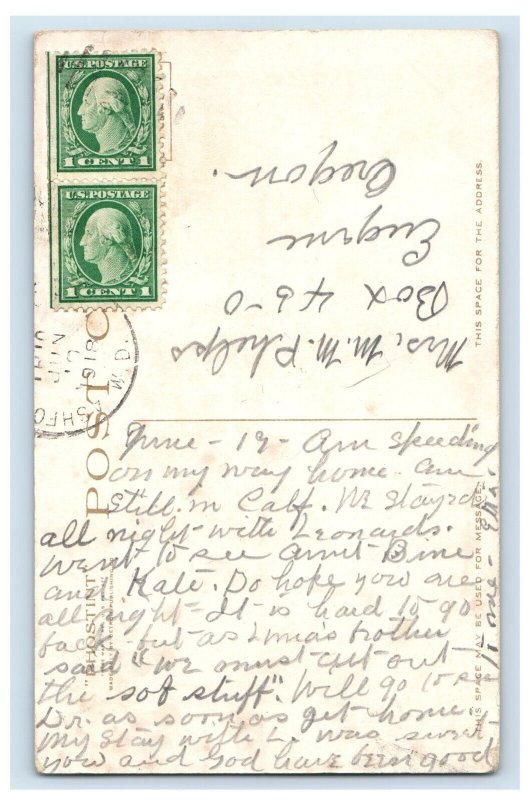 c1910's Cawston Ostrich Farm, Pasadena, CA. Postcard F184E