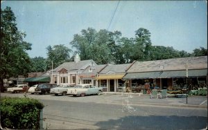 Rowayton Connecticut CT Post Office Shopping Center 1950s-60s Vintage Postcard