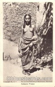 Sudanese Woman African Nude Unused 