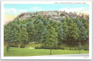 Mt Pleasant Lancaster Ohio Linen Postcard Curteich Chicago Vintage C.T. Art