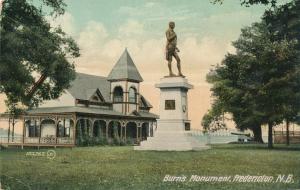 Burn's Monument at Fredericton NB, New Brunswick, Canada - pm 1910 - DB
