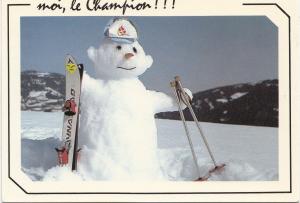 BF24539 moi le champion snowman ski   france  front/back image