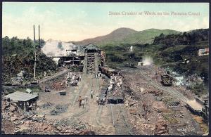 Stone Crusher @Panama Canal Construction unused c1910s