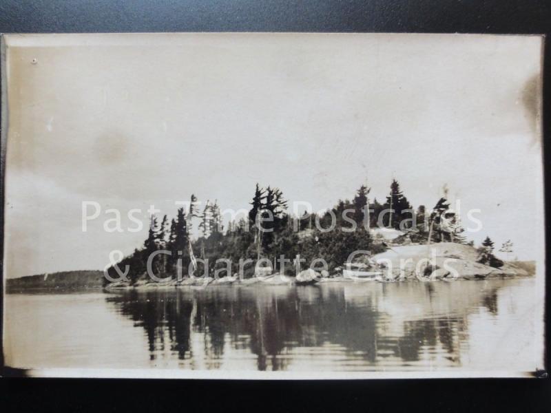 CANADA: Ignace, Small Island, Ontario Old Real Photograph Postcard