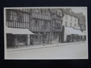 Warwickshire STRATFORD ON AVON High Street THE GARRICK INN - Old RP Postcard