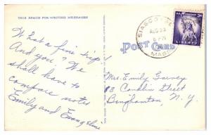 1941 Observation at Maria Mitchell Birthplace, Nantucket, MA Postcard