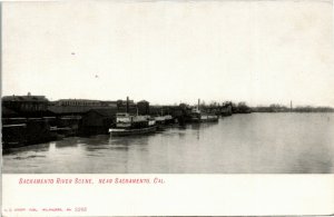 Postcard CA Sacramento Sacramento River Scene Steamers E.C. Kropp UDB ~1905 M75