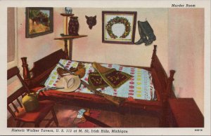 Postcard Murder Room Walker Tavern Irish Hills Michigan MI