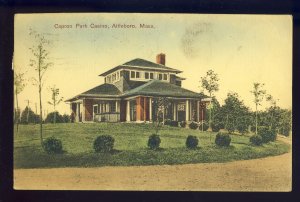 Attleboro, Massachusetts/MA Postcard, Early View Of Capron Park Casino, 1909!