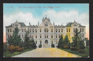 San Luis Boys College San Antonio TX used c1917