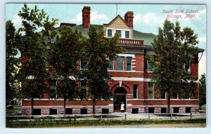 BILLINGS, MT Montana  SOUTH SIDE SCHOOL  c1910s Yellowstone County Postcard