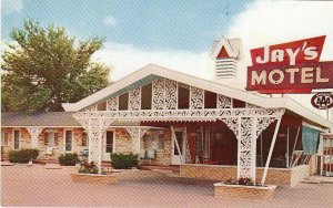 Postcard Jay's Motel Vandalia IL