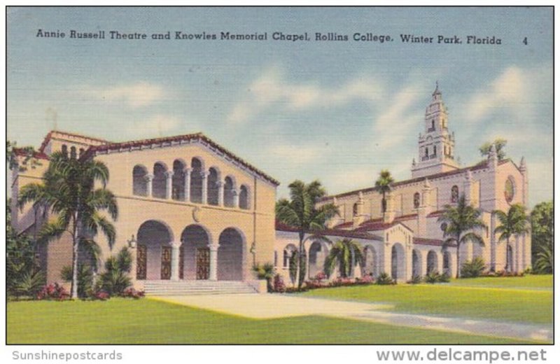 Florida Winter Park Annie Russell Theatre And Knowles Memorial Chapel Rollins...