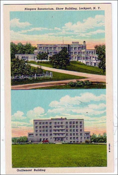 NY - Lockport. Niagara Sanatorium, Shaw Building & Guillemont Building