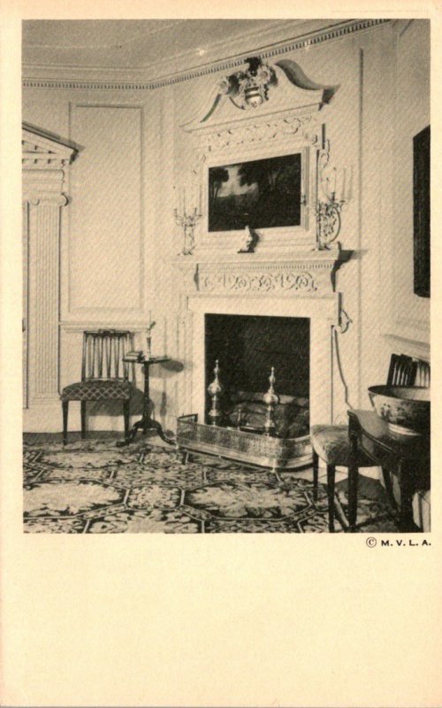 Virginia Mount Vernon Washington's Mansion Mantel In The West Parlor 1949