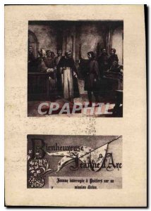 Old Postcard Blessed Joan of Arc Jeanne interragee Poitiers was on his divine...