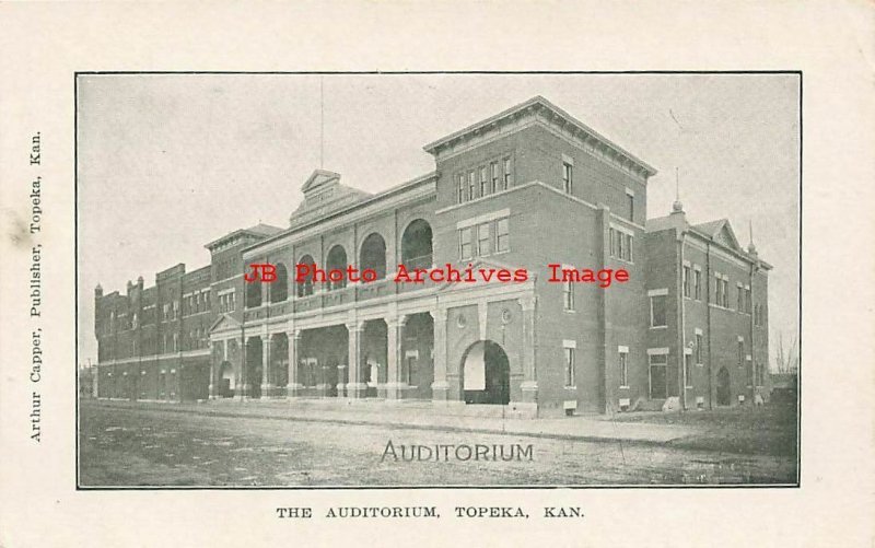 8 Postcards, Topeka Kansas, Auditorium-YMCA-Library-Bridge-Post Office