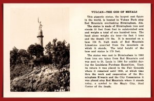 Alabama, Birmingham - Vulcan - God Of Metals - RPPC - [AL-063]