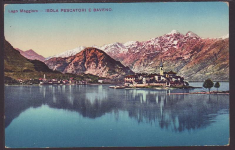 Panorama,Lago Maggiore,Lugano,Italy Postcard