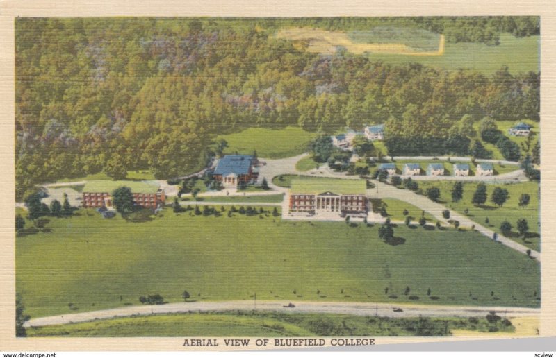 BLUEFIELD , West Virginia , 30-40s Air view of College