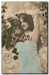 Postcard Old Woman Graziella Theater