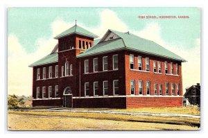 Postcard High School Hoisington Kansas