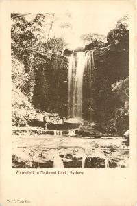 Unidivided Back Postcard; Waterfall in National Park Sydney Australia Unposted