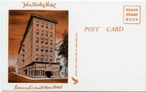 (2 cards) John Wesley Hotel - Savannah GA, Georgia