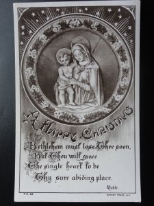 Greetings: A HAPPY CHRISTMAS 'Bethlehem must lose thee soon' - Old RP Postcard