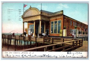 1906 The Pier Theatre Arverne Long Island New York NY Antique Postcard
